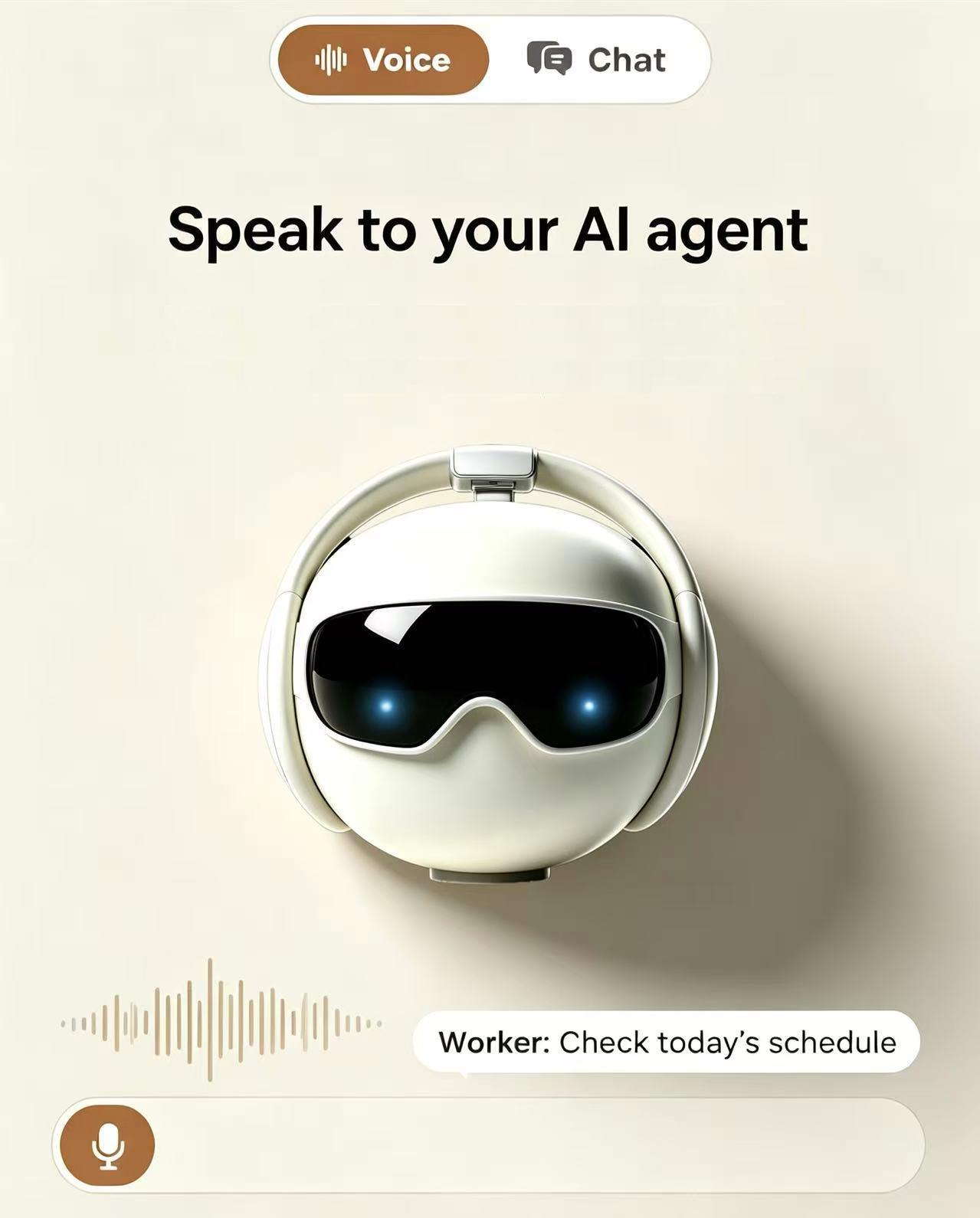 Speak to the Larobot agent